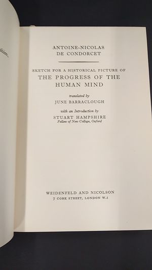 Sketch for a Historical Picture of the Progress of the Human Mind (Library of Ideas Series) image number 2