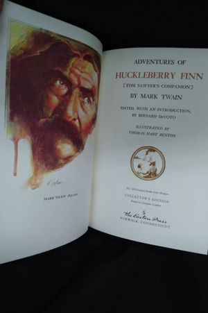 The Adventures of Huckleberry Finn: Tom Sawyer's Companion (2008 Brown Leatherbound Hardcover Easton Press Deluxe Limited Collector's Edition Printing image number 2