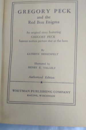Gregory Peck and the red box enigma: An orginal story featuring Gregory Peck, famous motion picture star as the hero image number 1