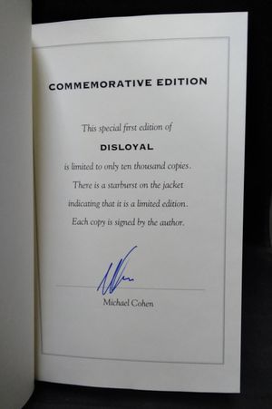 Disloyal: A Memoir: The True Story of the Former Personal Attorney to President Donald J. Trump image number 1
