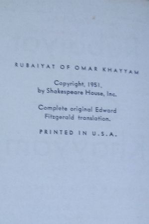 Rubaiyat of Omar Khayyam image number 1