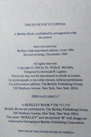 The Dune Encyclopedia: The Complete, Authorized Guide and Companion to Frank Herbert's Masterpiece of the Imagination image number 1