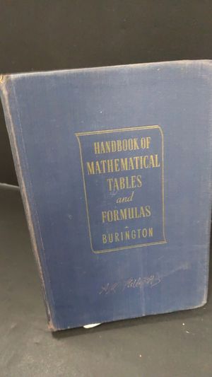 Handbook of Mathematical Tables and Formulas(3rd Edition) image number 0