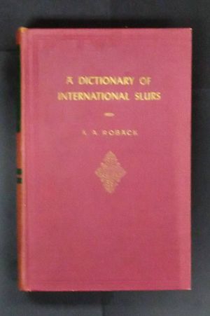 A Dictionary of International Slurs image number 0