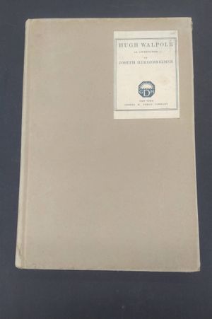 Hugh Walpole an Appreciation image number 0