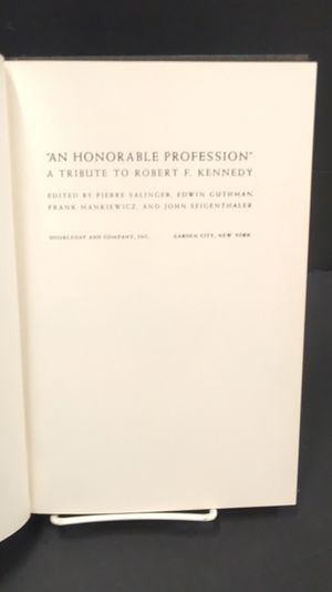 "An Honorable Profession": A tribute to Robert F. Kennedy image number 2