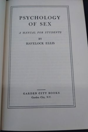 The Psychology of Sex: A Manual for Students image number 0