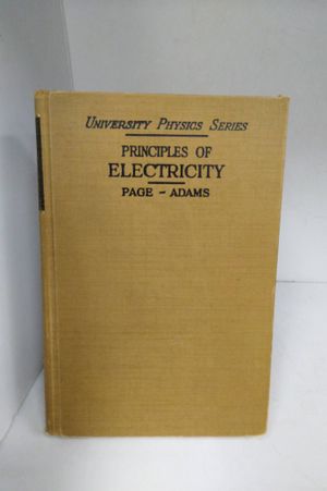 Principles of Electricity: An Intermediate Text in Electricity and Magnetism image number 0