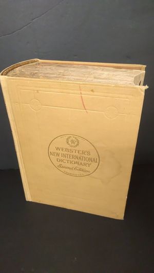 Webster's New International Dictionary of the English Language image number 0