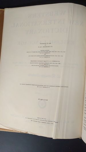 Webster's New International Dictionary of the English Language image number 2