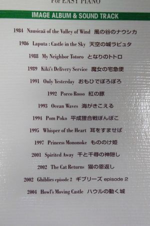 Hayao Miyazaki & Studio Gibli Best Album for Easy Piano image number 2