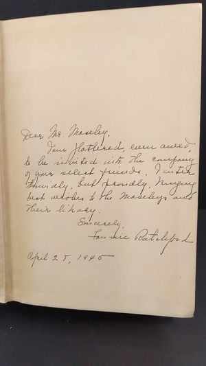 Letters of Thomas J. Wise to John Henry Wrenn image number 1