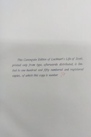 Lockhart's the Life of Sir Walter Scott image number 2