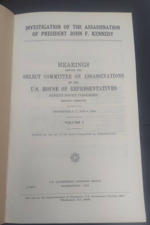 Investigation of The Assassination of President John F. Kennedy image number 1