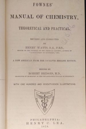 Fownes' Manual of Chemistry image number 1