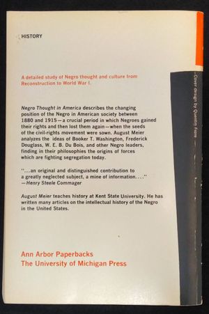 Negro Thought in America 1880 - 1915 image number 1