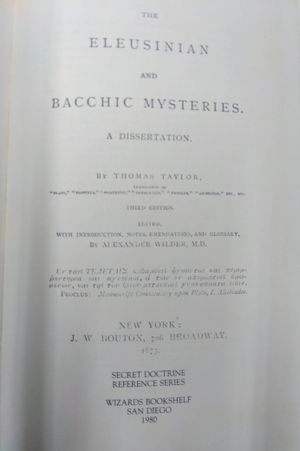 Eleusinian and Bacchic Mysteries image number 1