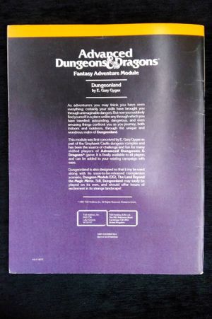 Dungeonland (Advanced Dungeons & Dragons Module EX1) image number 1