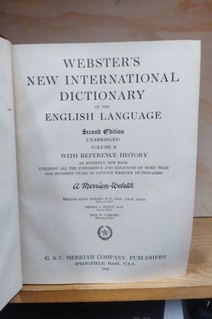 Webster's New International Dictionary Set image number 1