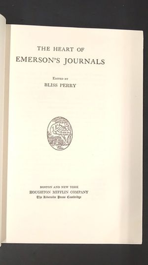 The Heart of Emerson's Journals image number 1