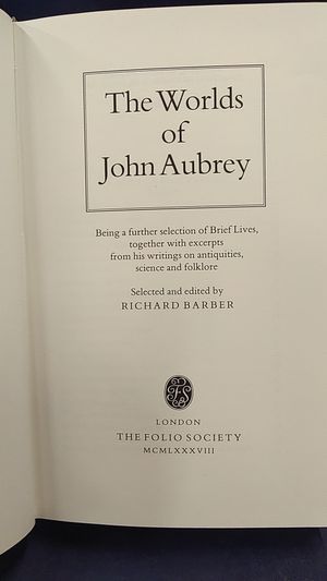 The Worlds of John Aubrey image number 1