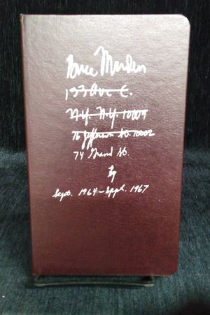 Brice Marden: Notebook Sept. 1964-Sept. 1967 image number 1