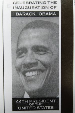 President Obama January 2009 Inauguration Transit Ticket  Metro Pass image number 2