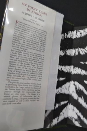 My Forty Years in Africa #341 of 750 Facsimile Edition image number 2