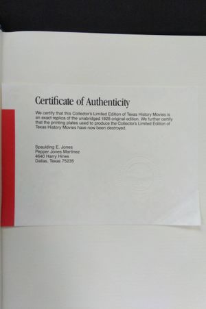 Texas History Movies - Collector's Limited Edition image number 1