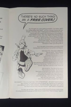 Sensational She-Hulk Issue 14: 2-Page Alternate Cover image number 1