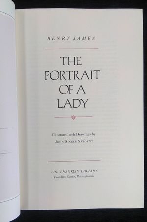 The Portrait Of A Lady, Henry James - The Franklin Library 1983 image number 1