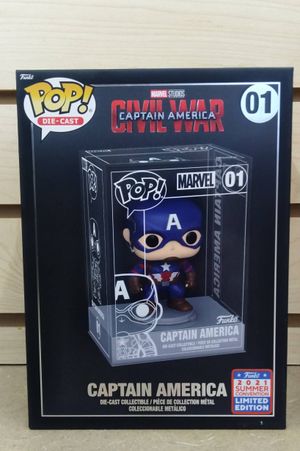 Funko POP! Marvel Die-Cast Captain America #01 image number 0