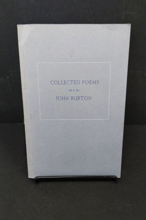 Collected Poems of John Burton image number 0