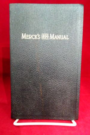 Mercks 1899 Manual image number 0