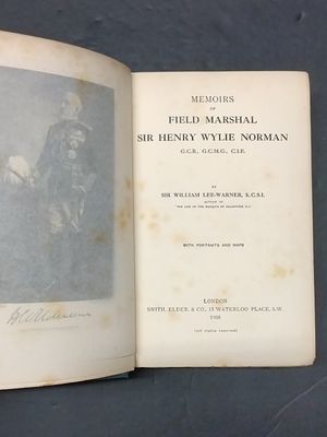 Memoirs of Field Marshal Sir Henry Wylie Norman image number 1