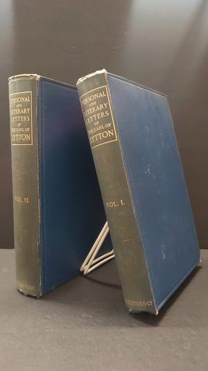 Personal and Literary Letters of Robert, First Earl of Lytton image number 0