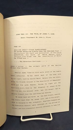 Star Trek IV: The Trial of James T. Kirk (Rejected Treatment) image number 1