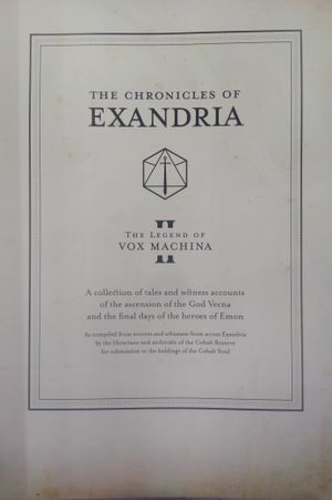 The Legend of Vox Machina II: The Chronicles of Exandria image number 1
