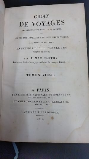 Choix de Voyages dans les quatre parties du Monde image number 0