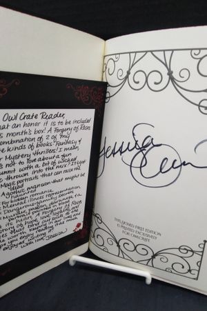 A Forgery of Roses by Jessica S. Olson, Owlcrate edition, signed with sprayed edges image number 1