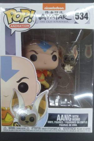 Funko POP! Animation: Avatar - Aang with Momo image number 0