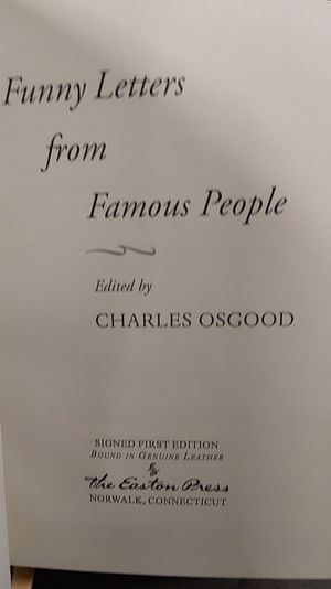 Funny Letters from Famous People image number 1