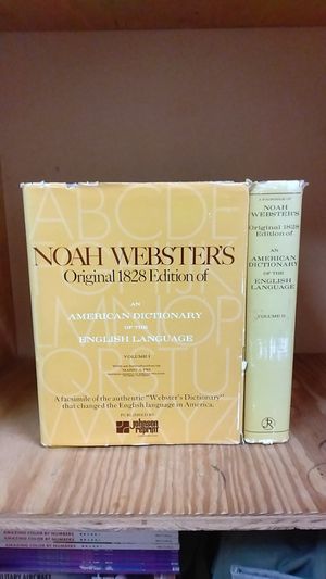Noah Webster's Original 1828 Edition of an American Dictionary image number 0