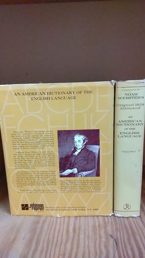 Noah Webster's Original 1828 Edition of an American Dictionary image number 1
