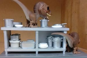 Funko POP! Moment: Jurassic Park: Tim Murphy with Velociraptors #1198 image number 1