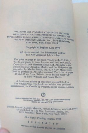 The Dead Zone (Signet) by Stephen King (1980-08-01) image number 2