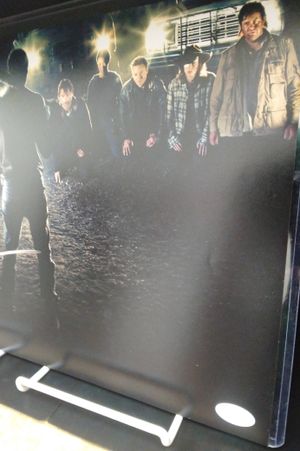 Jeffrey Dead Morgan Signed Walking Dead Print image number 1