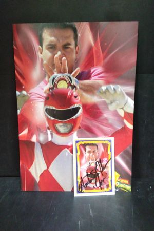 Austin St. John Mighty Morphin Power Rangers Card and Print image number 0