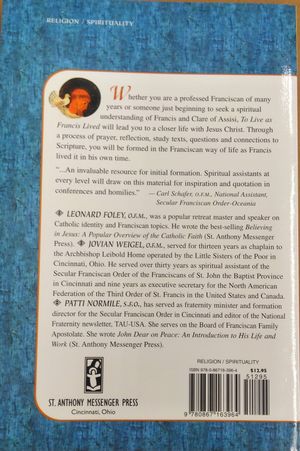 To Live As Francis Lived image number 1