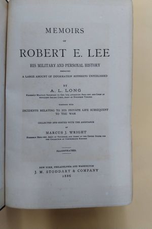 Memoirs of Robert E. Lee image number 0